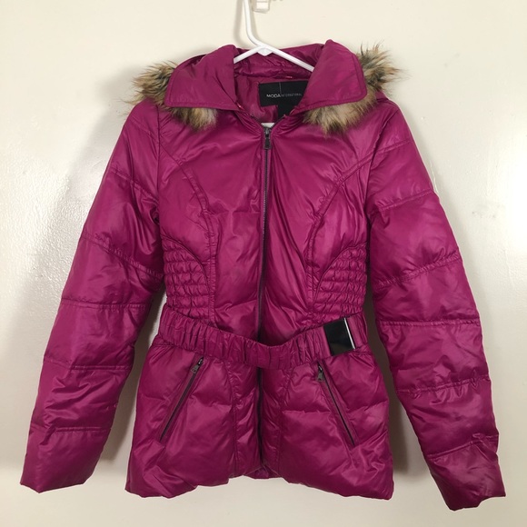 Moda International Jackets & Blazers - Moda International Pink Puffer Jacket